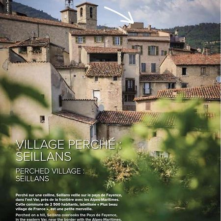 Au Coeur De Seillans, Charmant Logement, Grande Terrasse Et Panorama Экстерьер фото